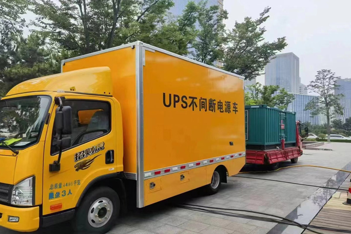 双江发电机租赁施工现场