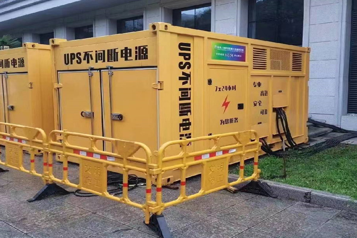 双江发电机租赁施工现场